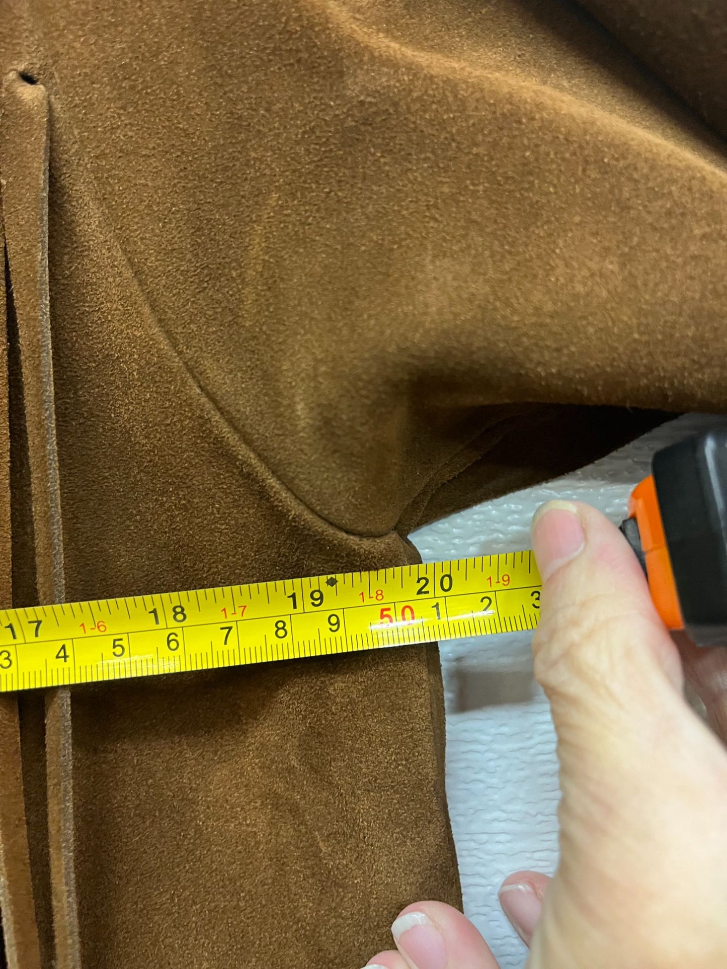 Vintage fringe suede leather jacket with beadwork