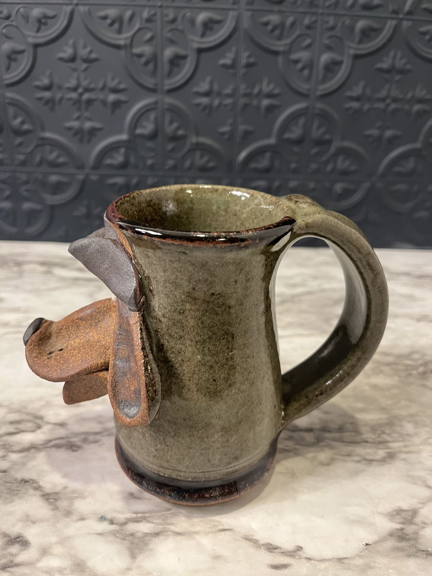Mahon stoneware dog mug