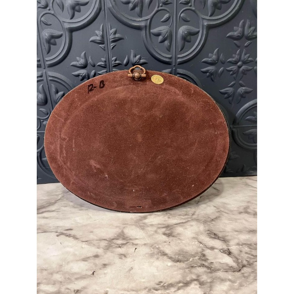 Plaster Relief Cottage Hanging - Red