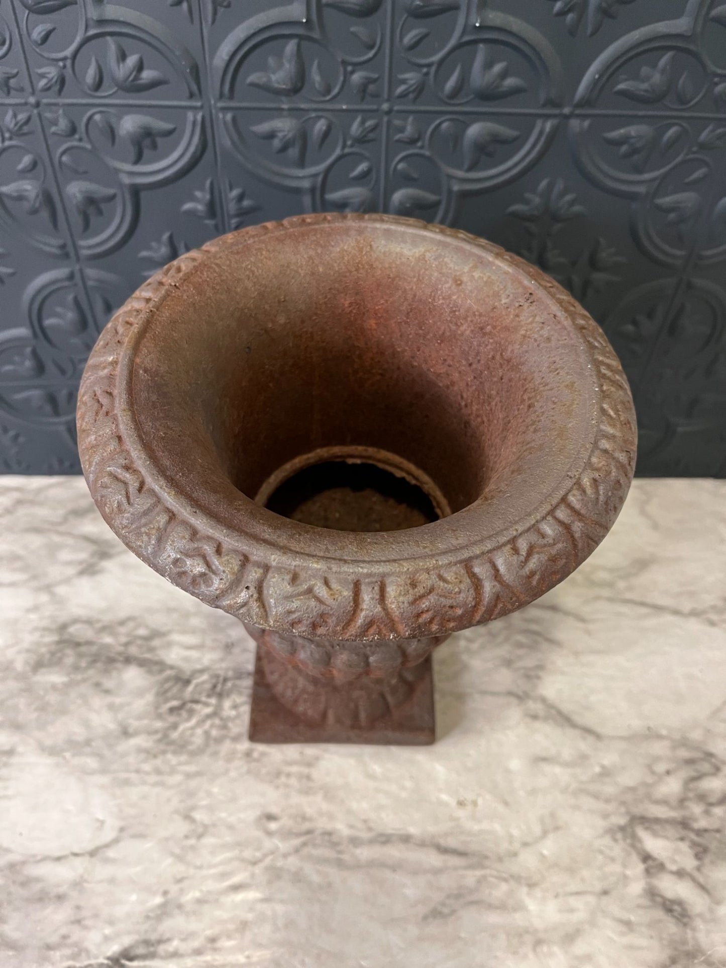 Heavy Cast Iron Trophy Planter