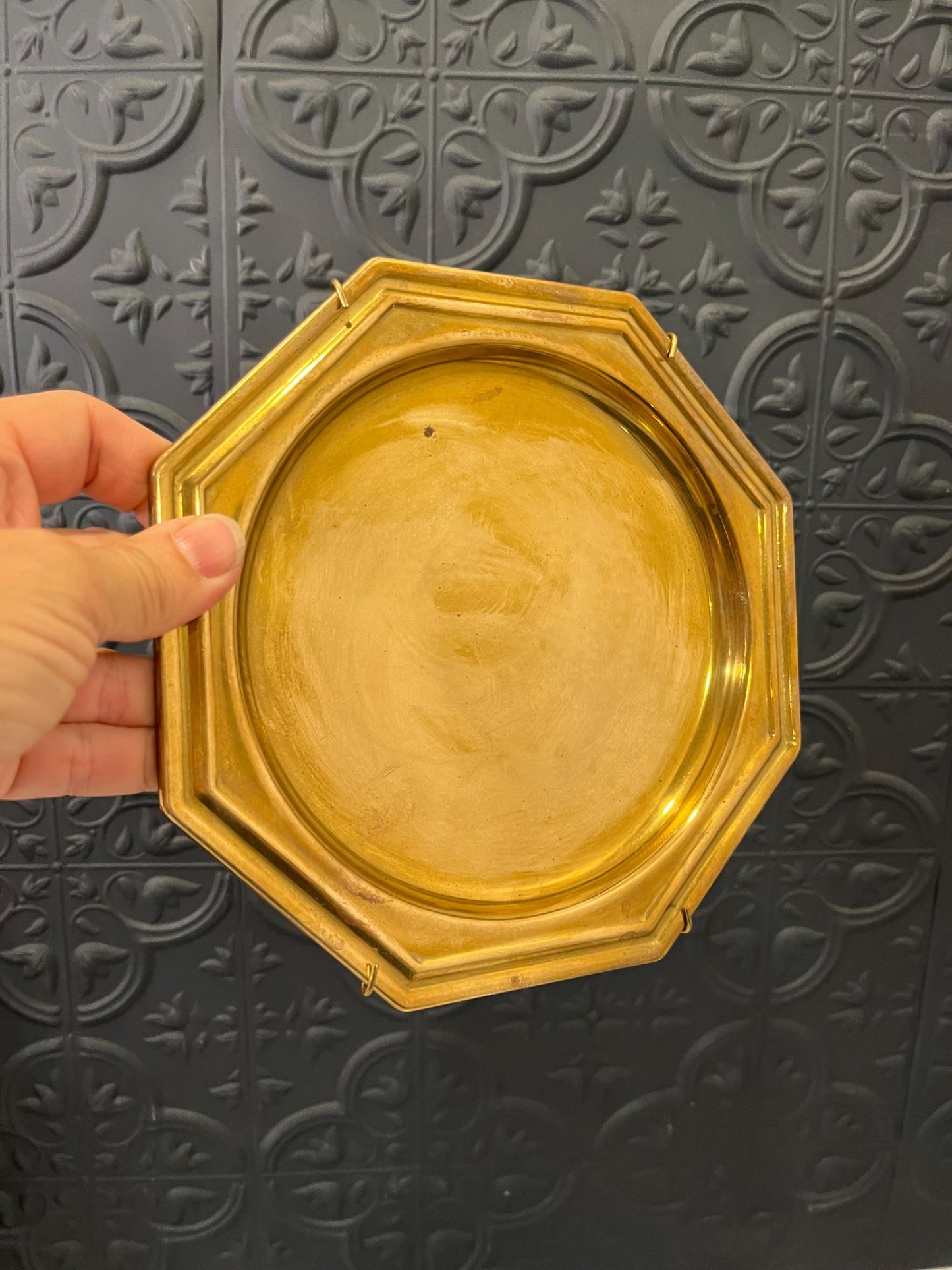 Brass Hexagon Wall Plate