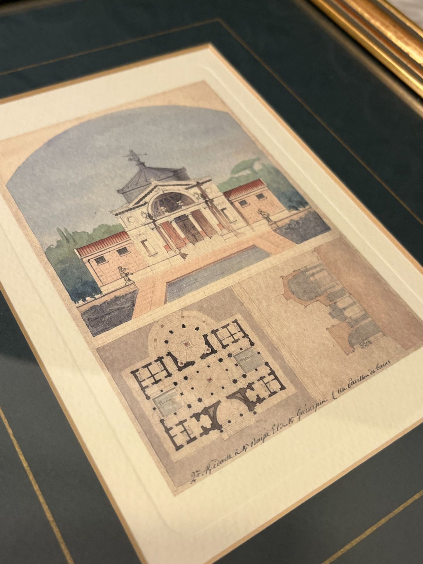 Architectural Drawing of Building With Tin Roof