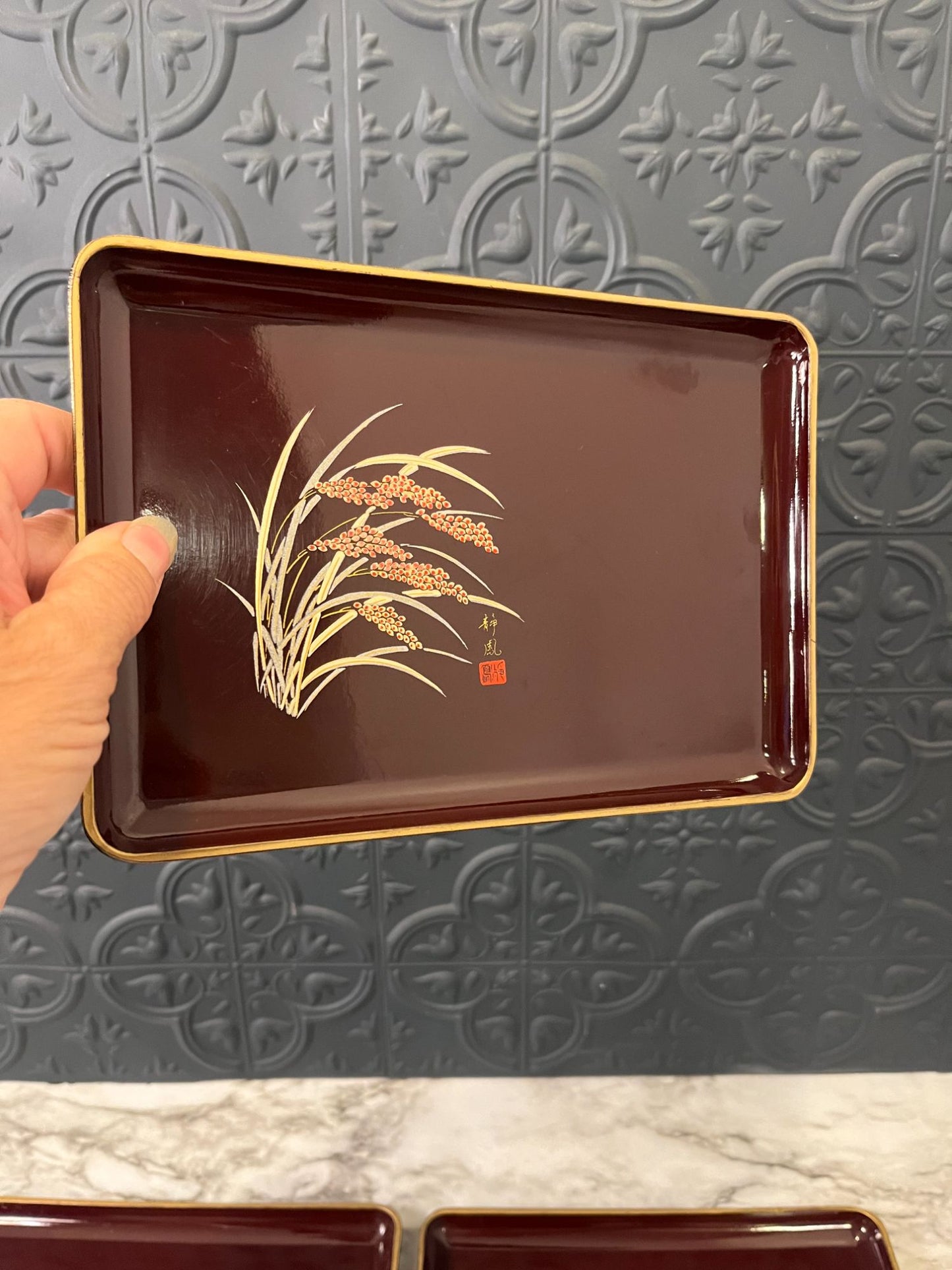 Japanese Inspired Snack Trays x 4
