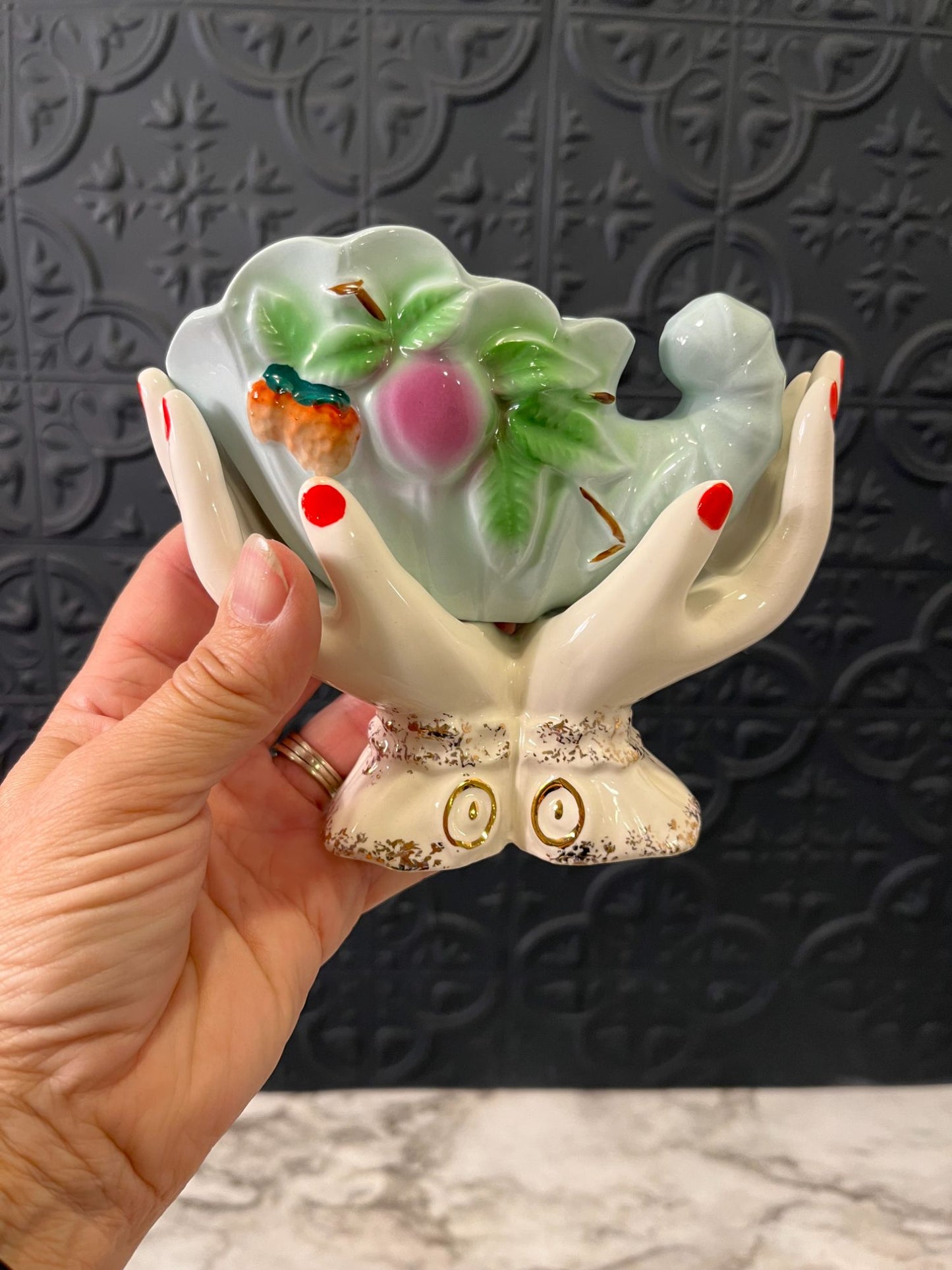 Tilso Porcelain Hands Holding Vase