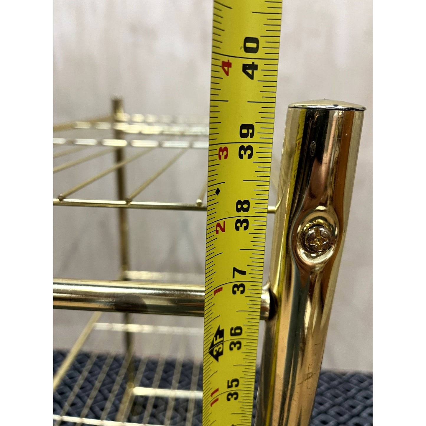 Brass Wire 3 Tier Shelf