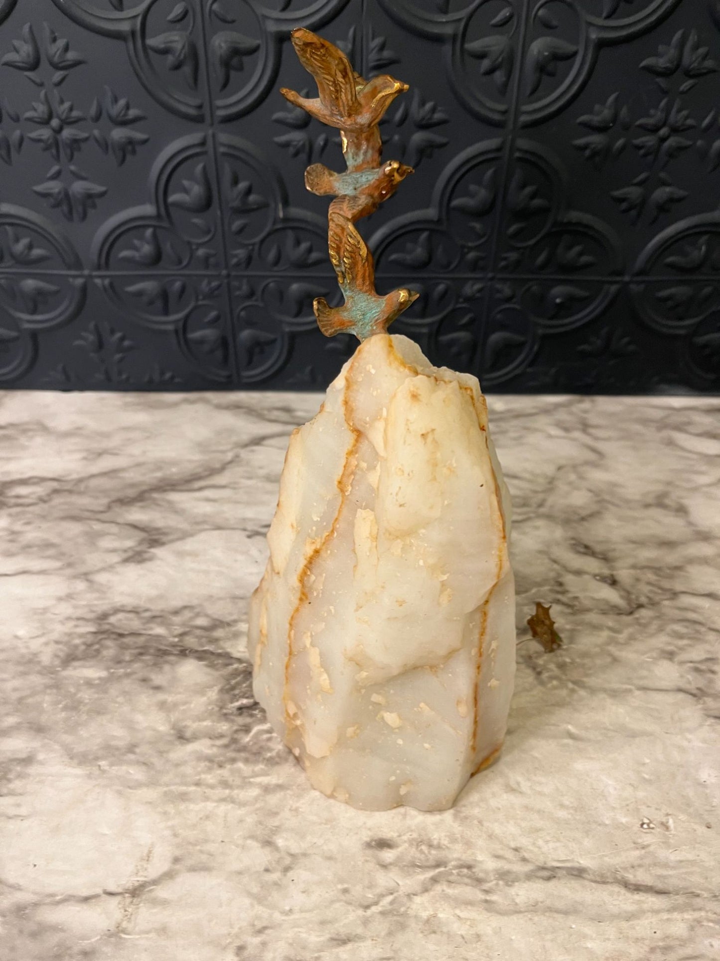 Curtis Jere Stone with flying birds