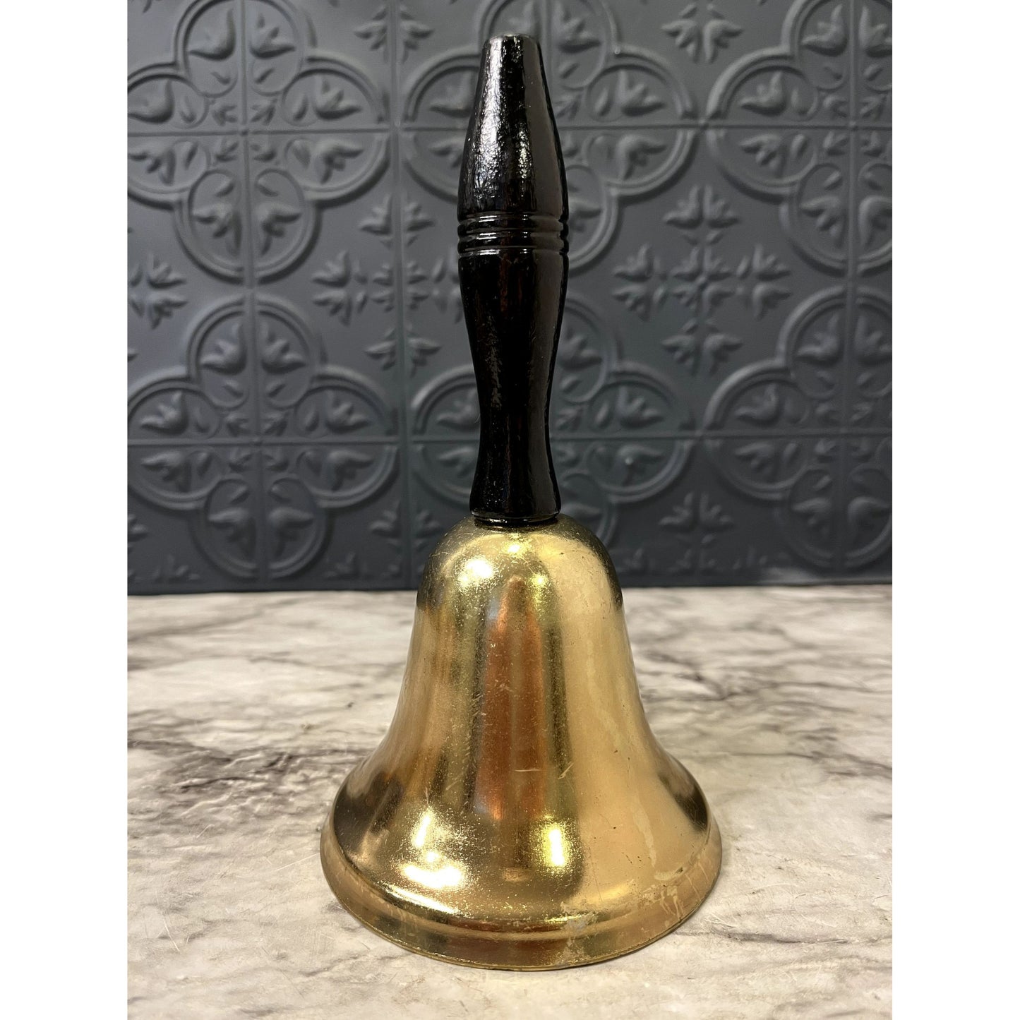 Brass Bell with Wood Handle
