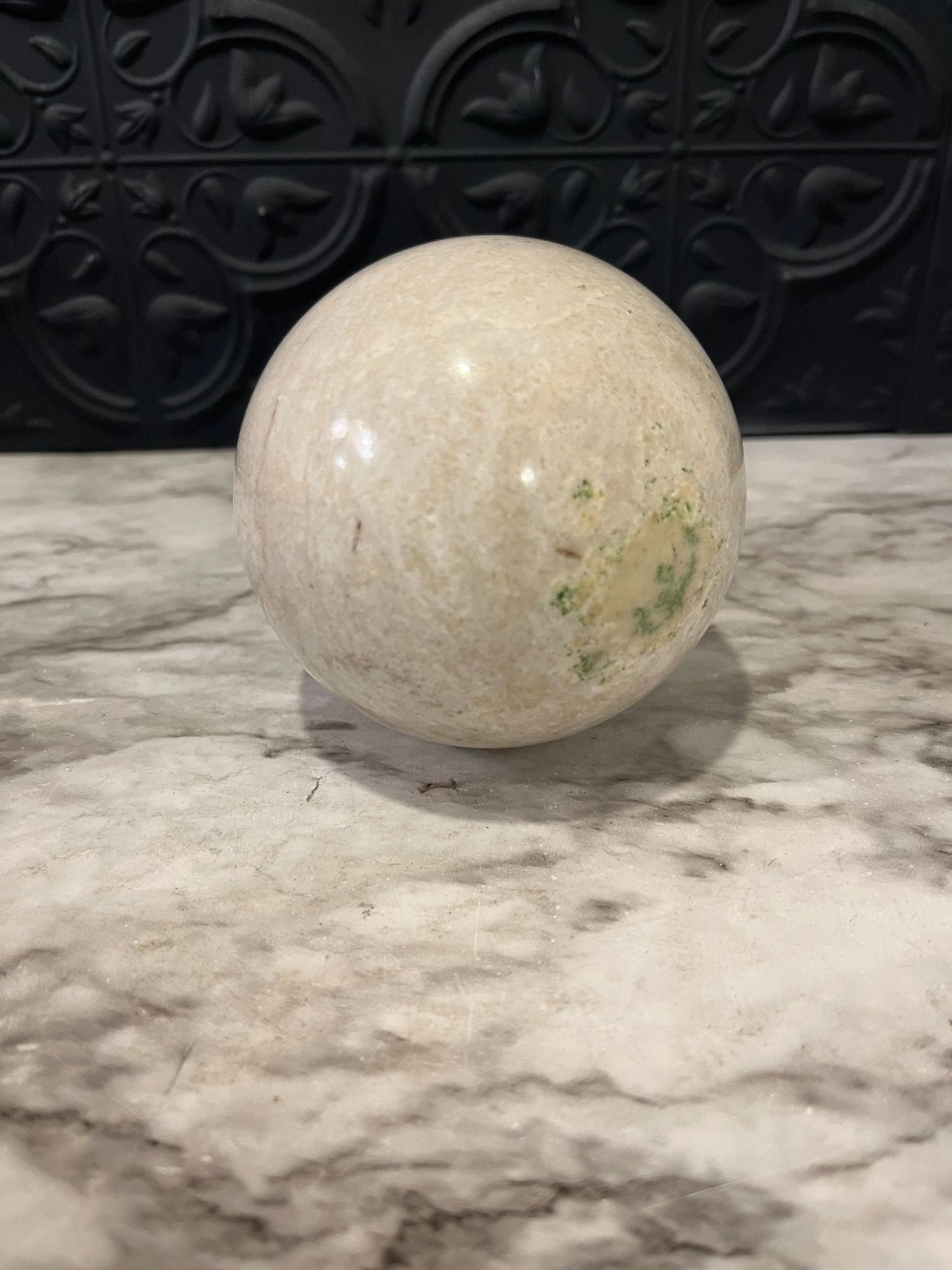 Stone Ball with Green dots