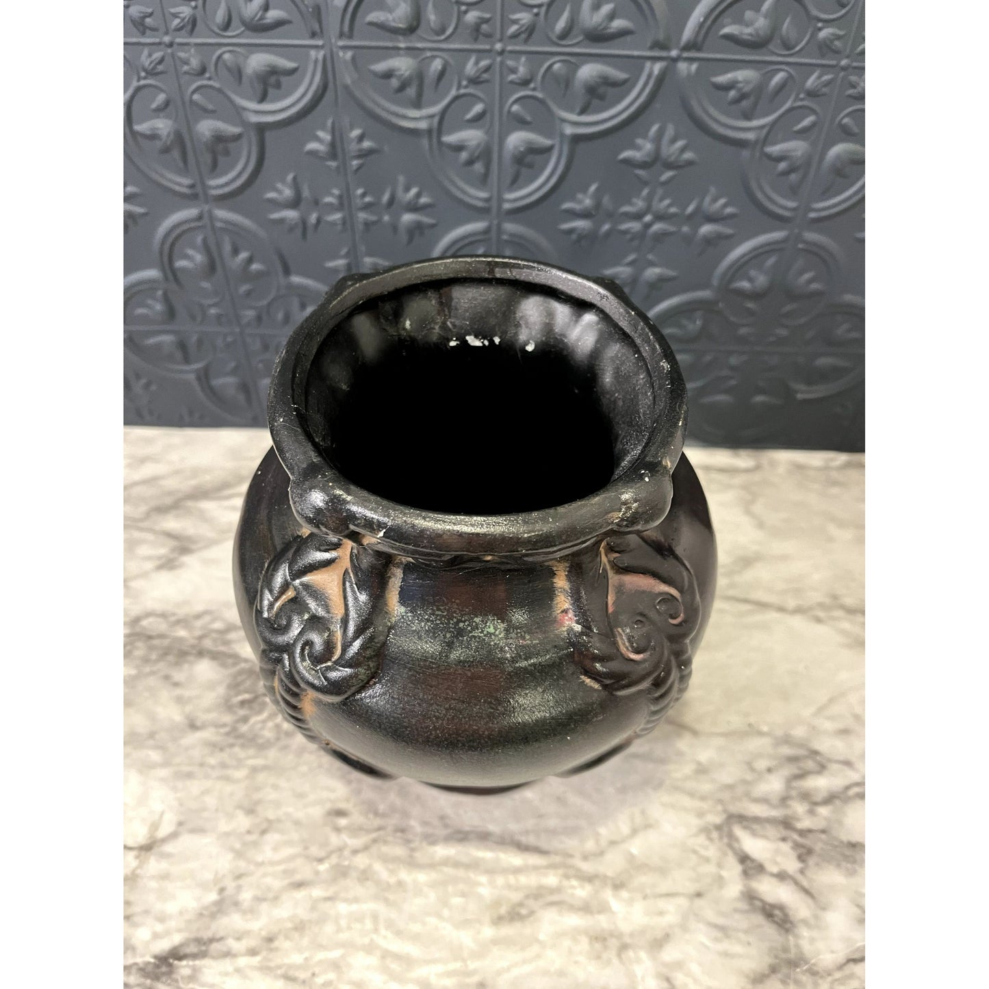Black and Brown Detailed Vase