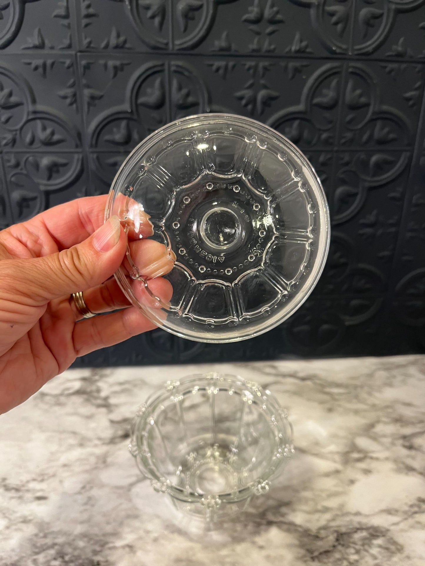 clear Glass Bowl with Lid Indonesia