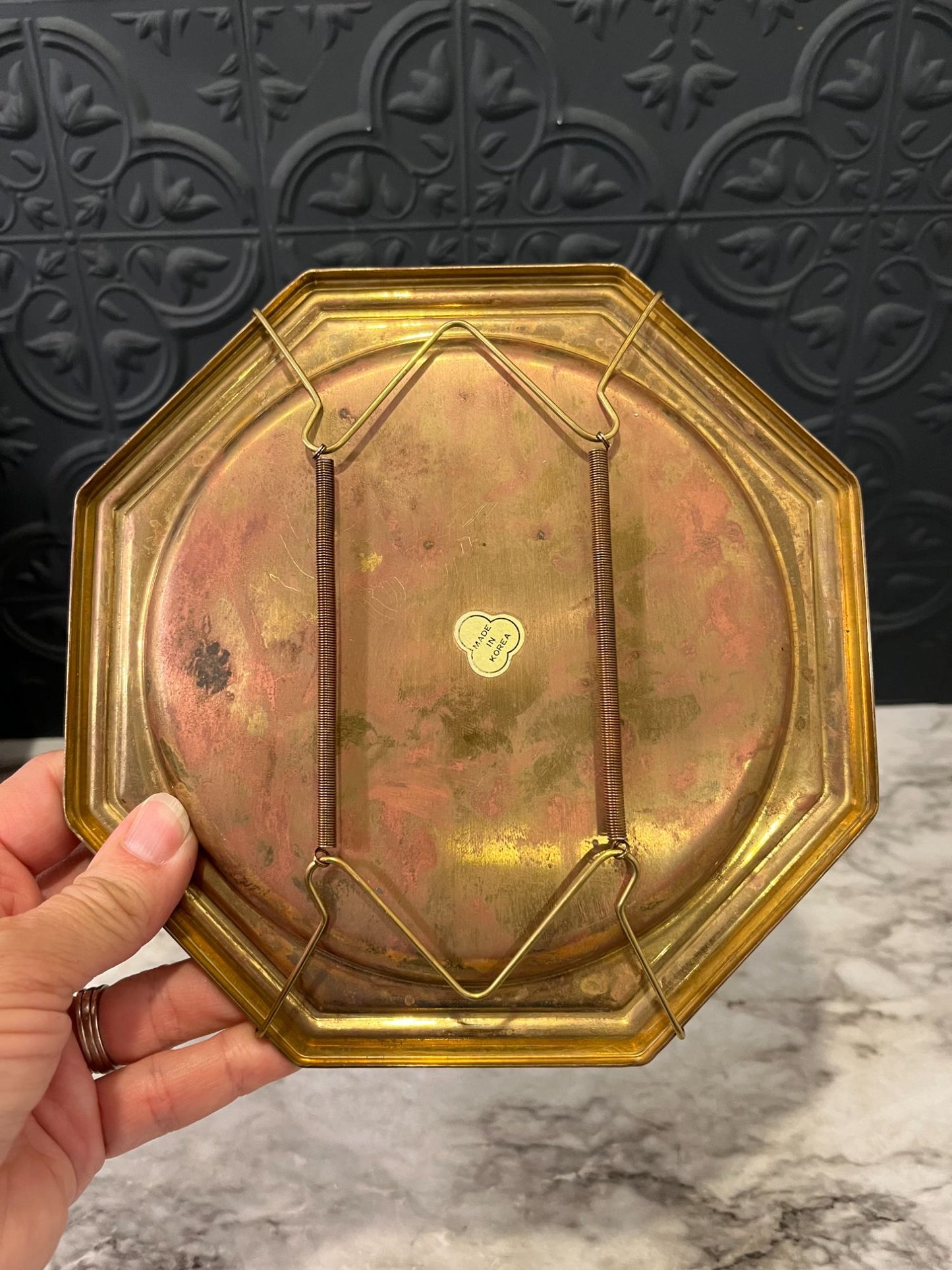 Brass Hexagon Wall Plate