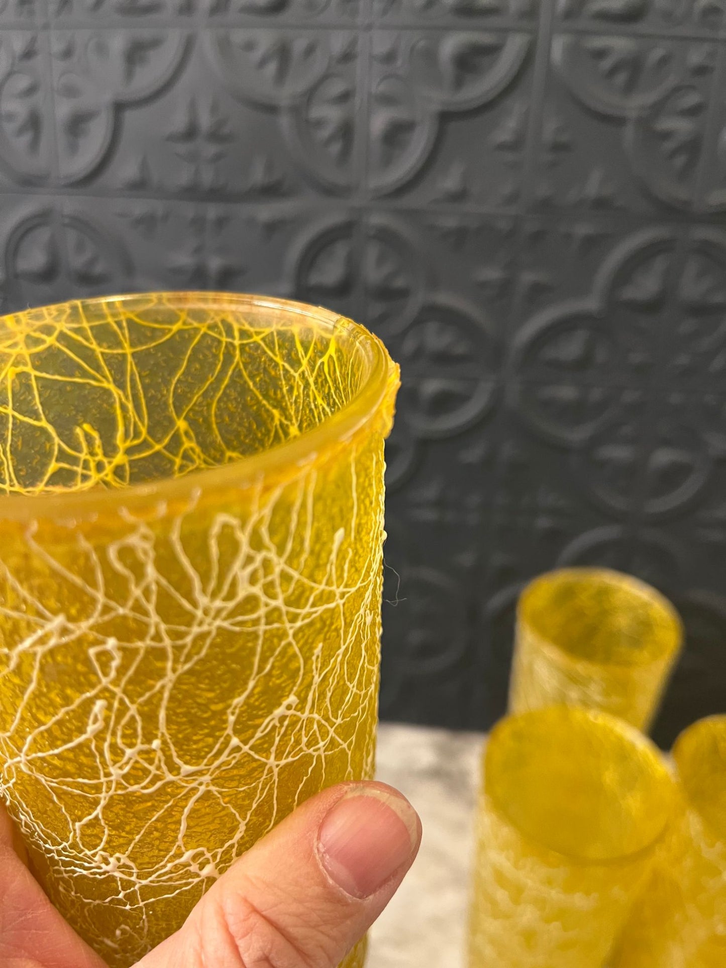 MCM Spaghetti String Glasses Set of 7