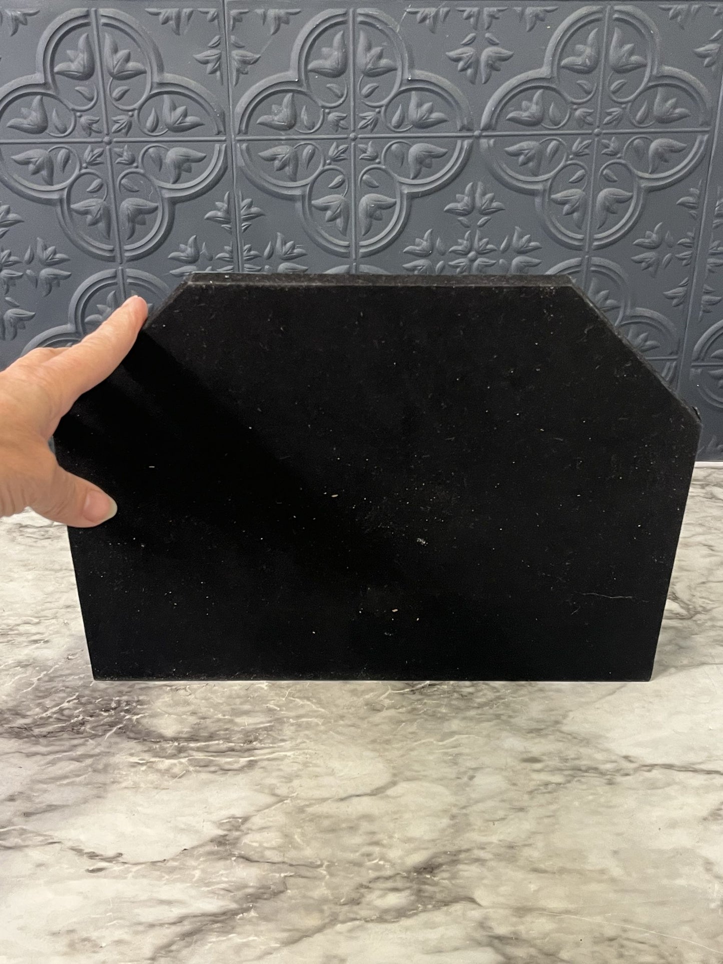 Home Plate Beveled Mirror Tray