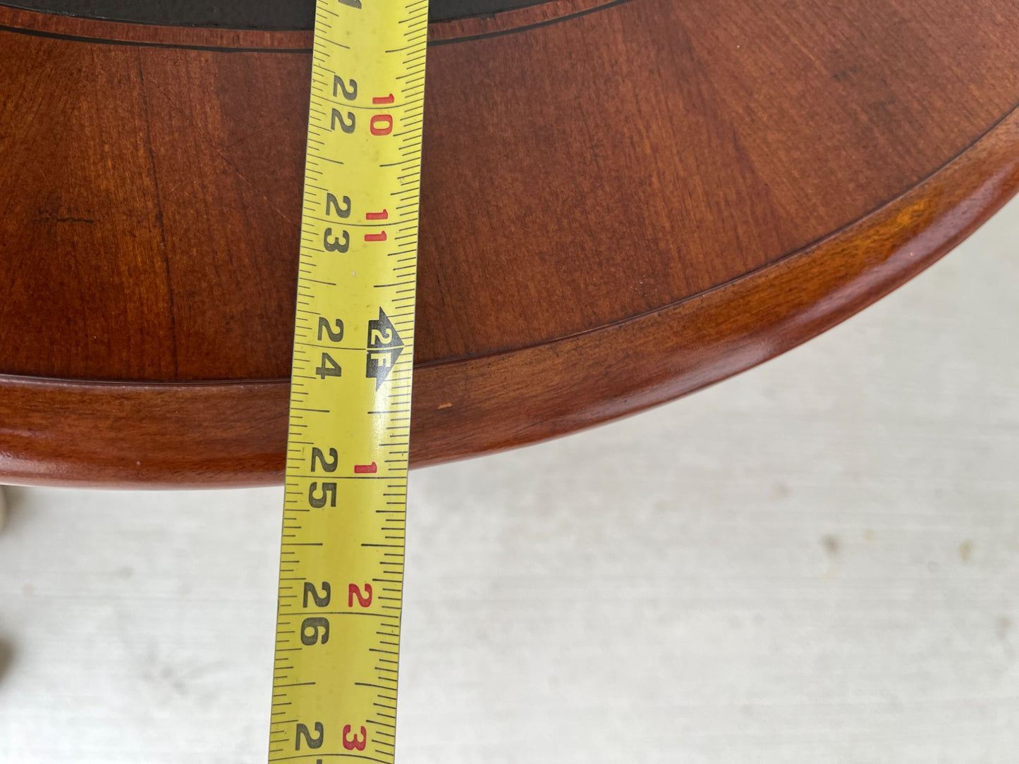 Round Wood Table With Black Center