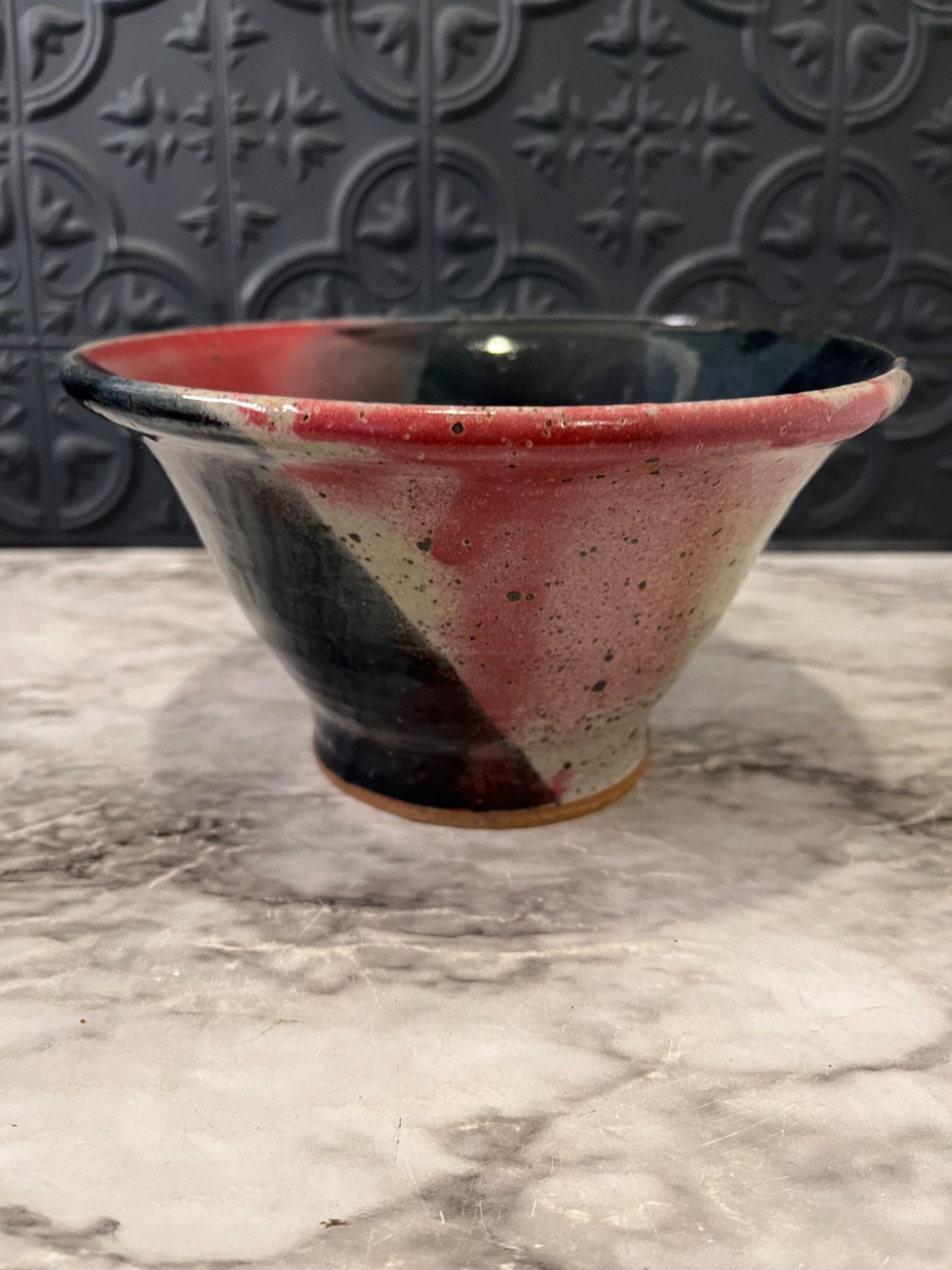 Blue/Pink Pottery Bowl