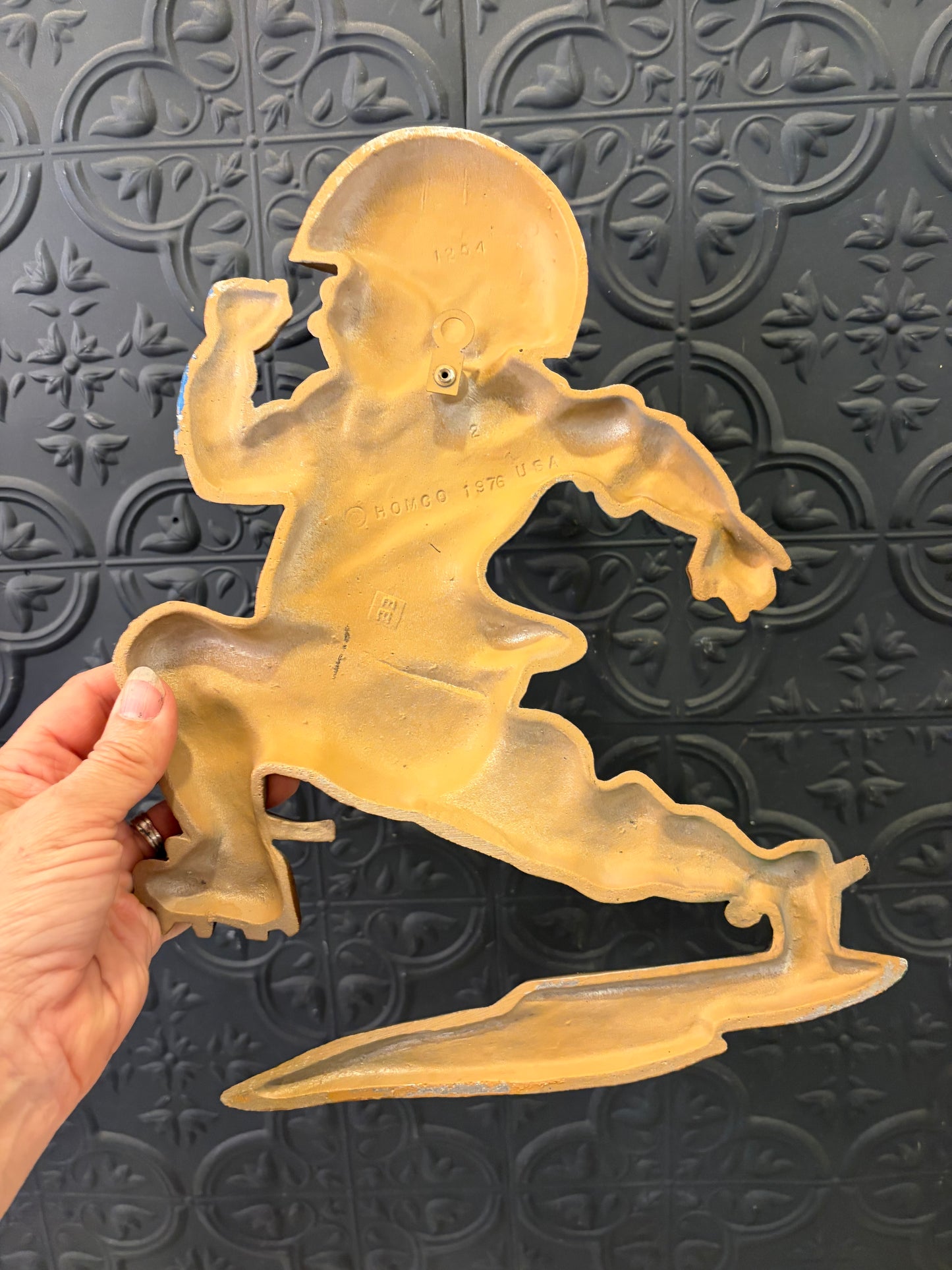 Homco Metal Football Player