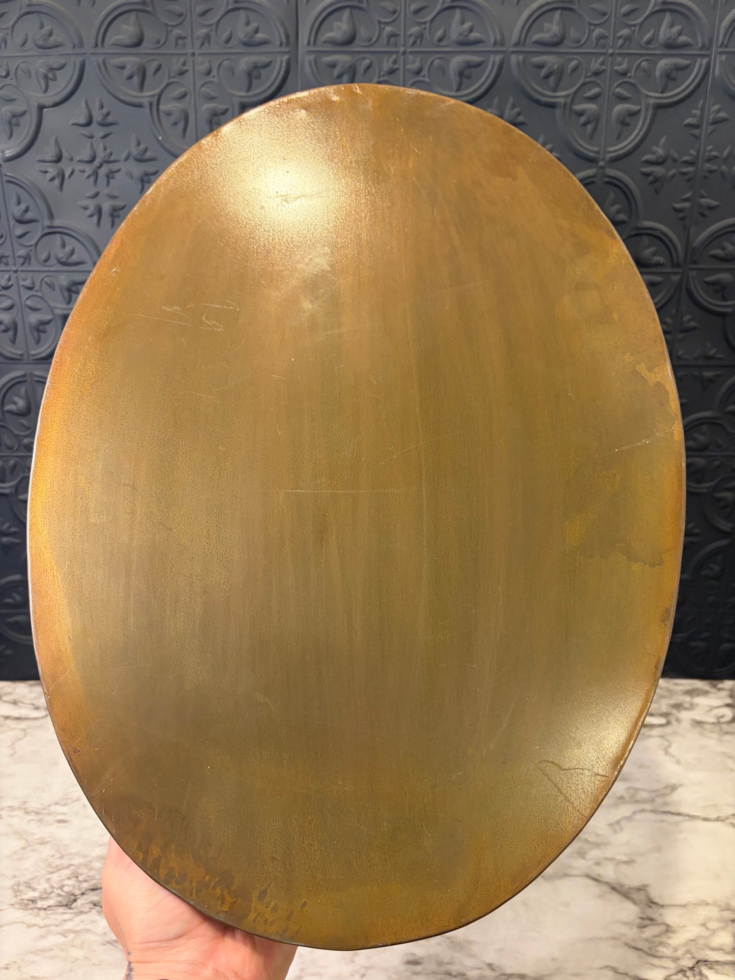 Oval Metal Tray 17"