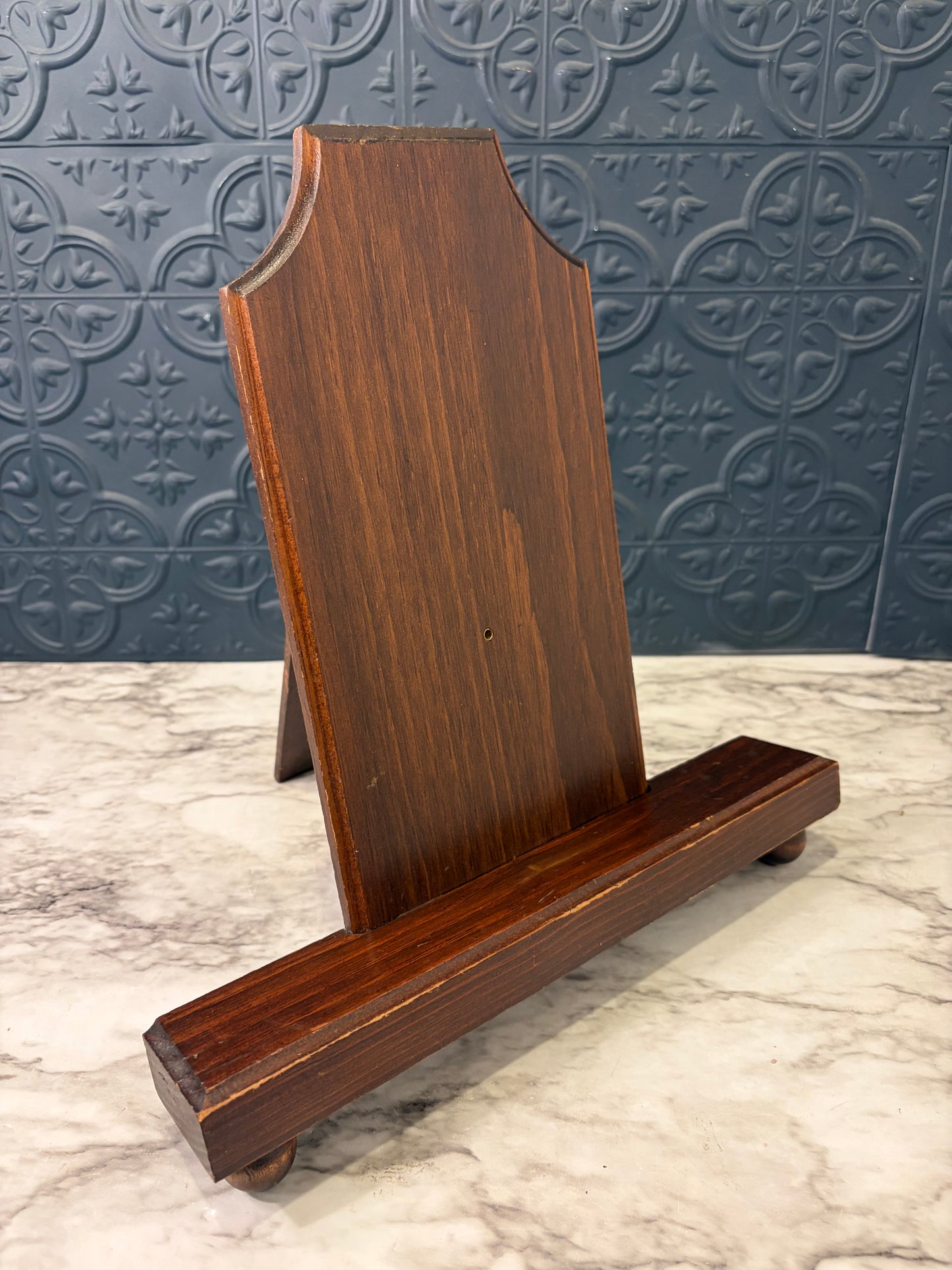 Dark Wood Kickstand Picture Easel