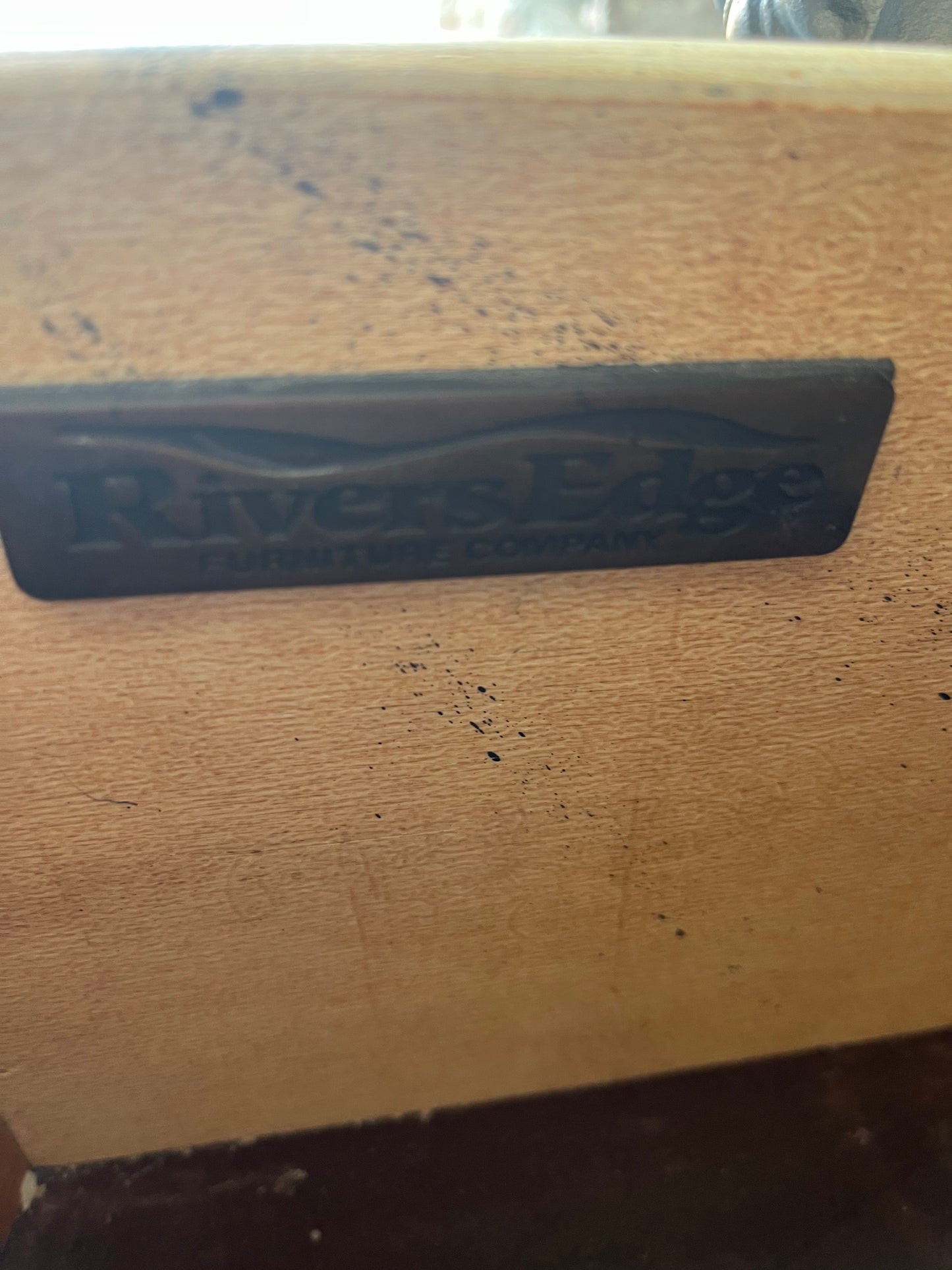 Black Refinished Nightstand Set By River's Edge