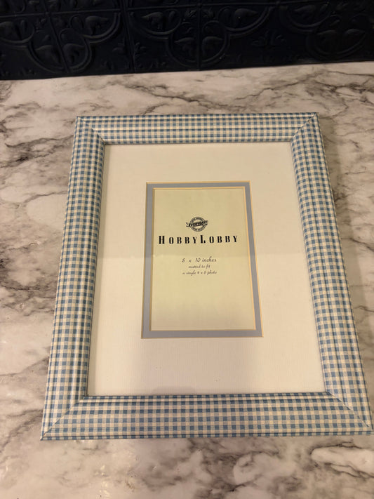Hobby Lobby Blue Check Frame