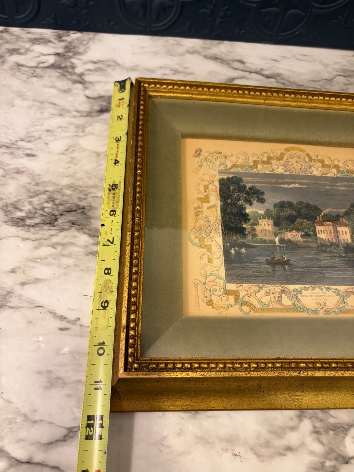 Antique Hand Tinted Tombleson Views Framed