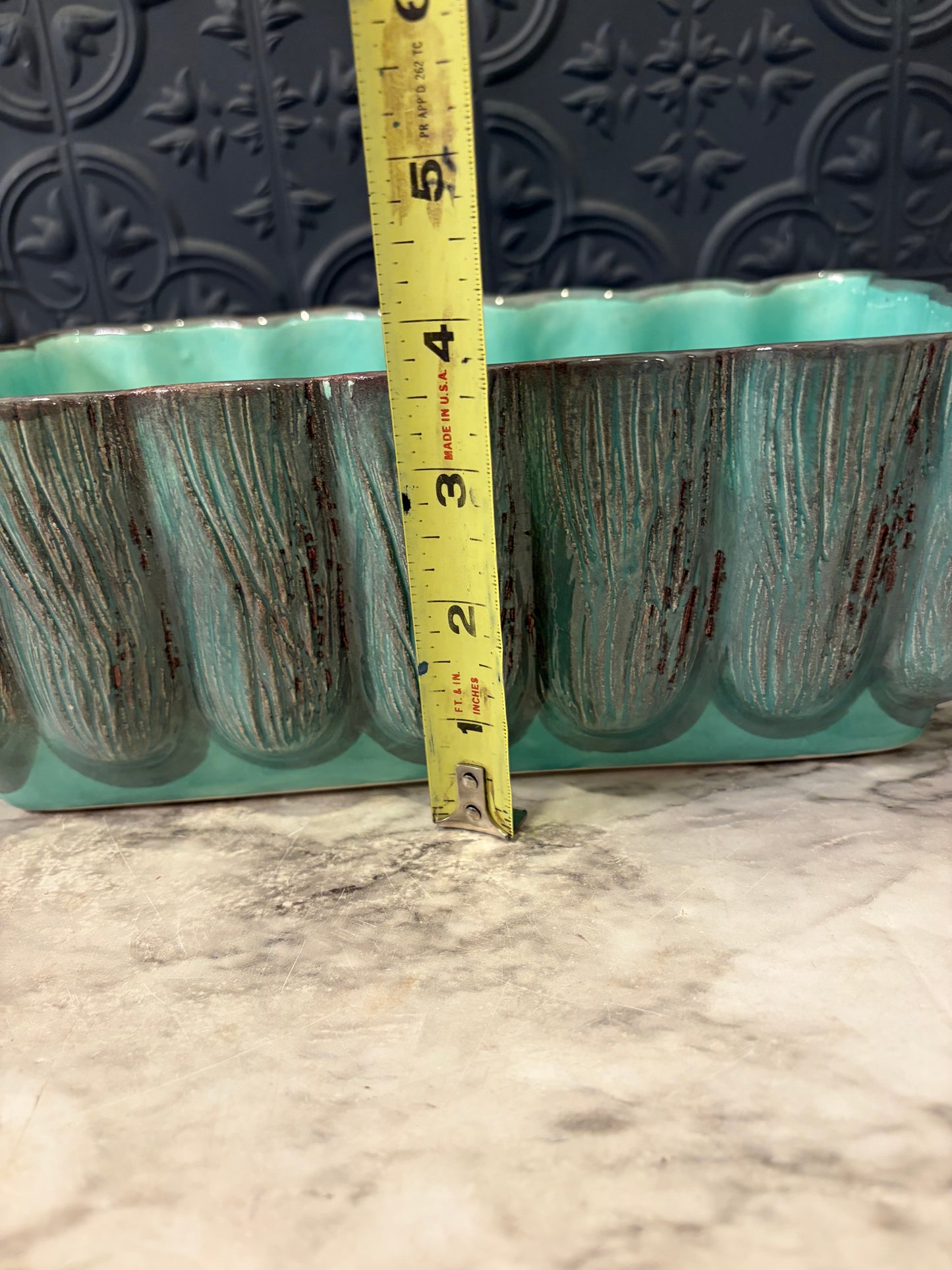 Mid Century Aborn California Turquoise Pot