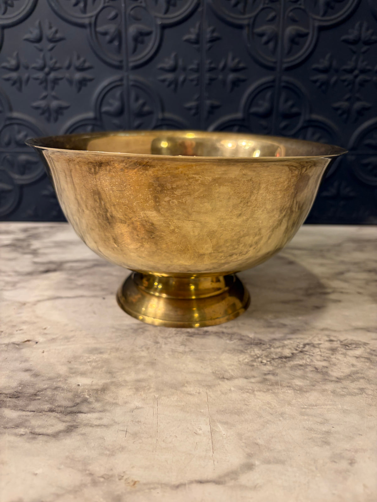 4" Brass Pedestal Bowl