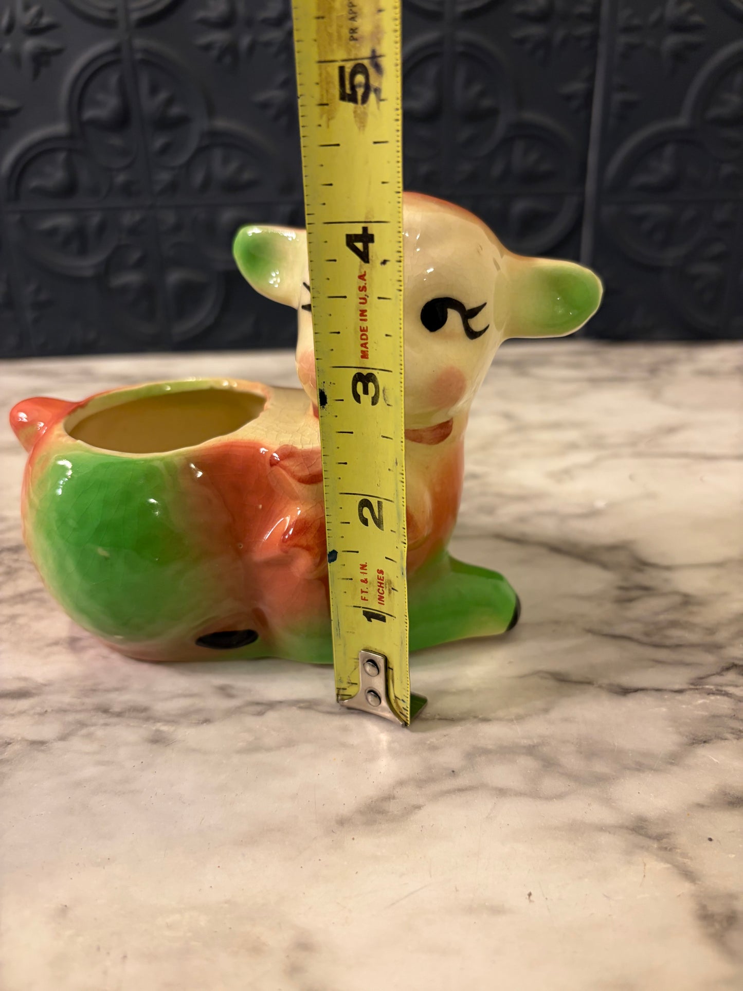 LIttle Lamb Planter Green