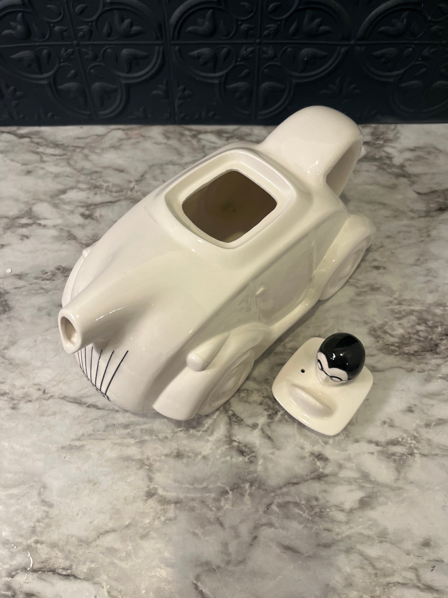 Vintage Racecar Teapot