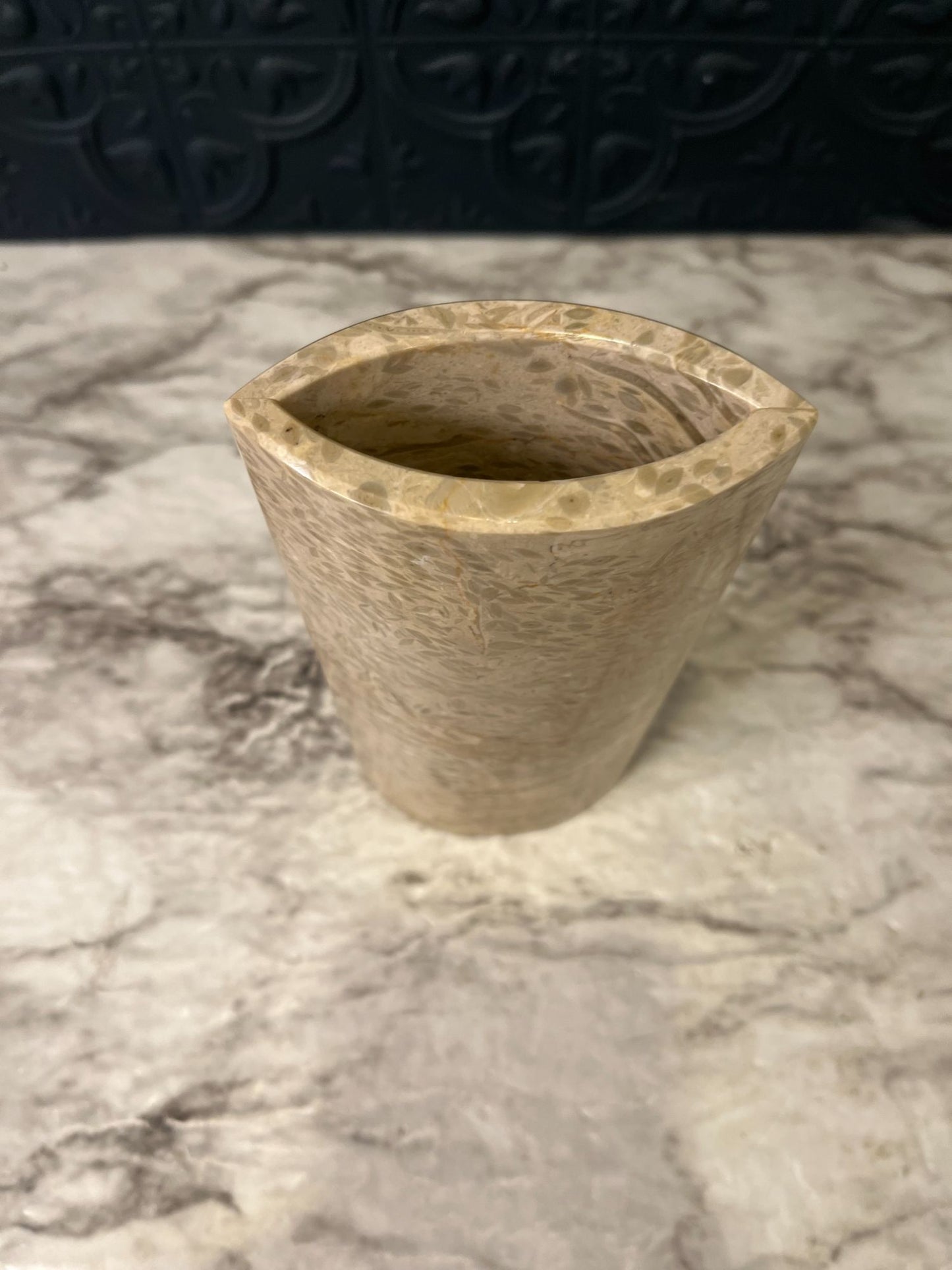 Fossil Marble Vase