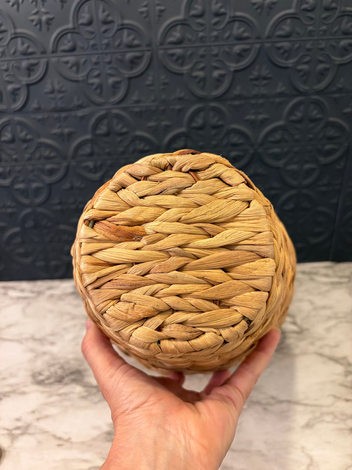 Tall Seagrass Woven Vase
