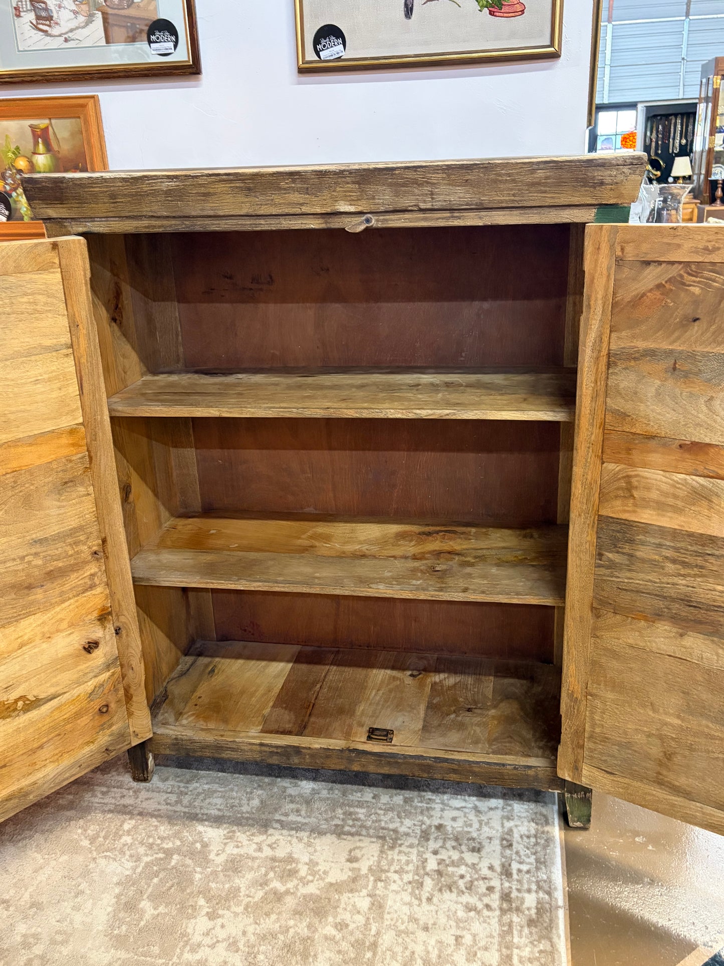 Pie Safe Reclaimed Wood Cabinet
