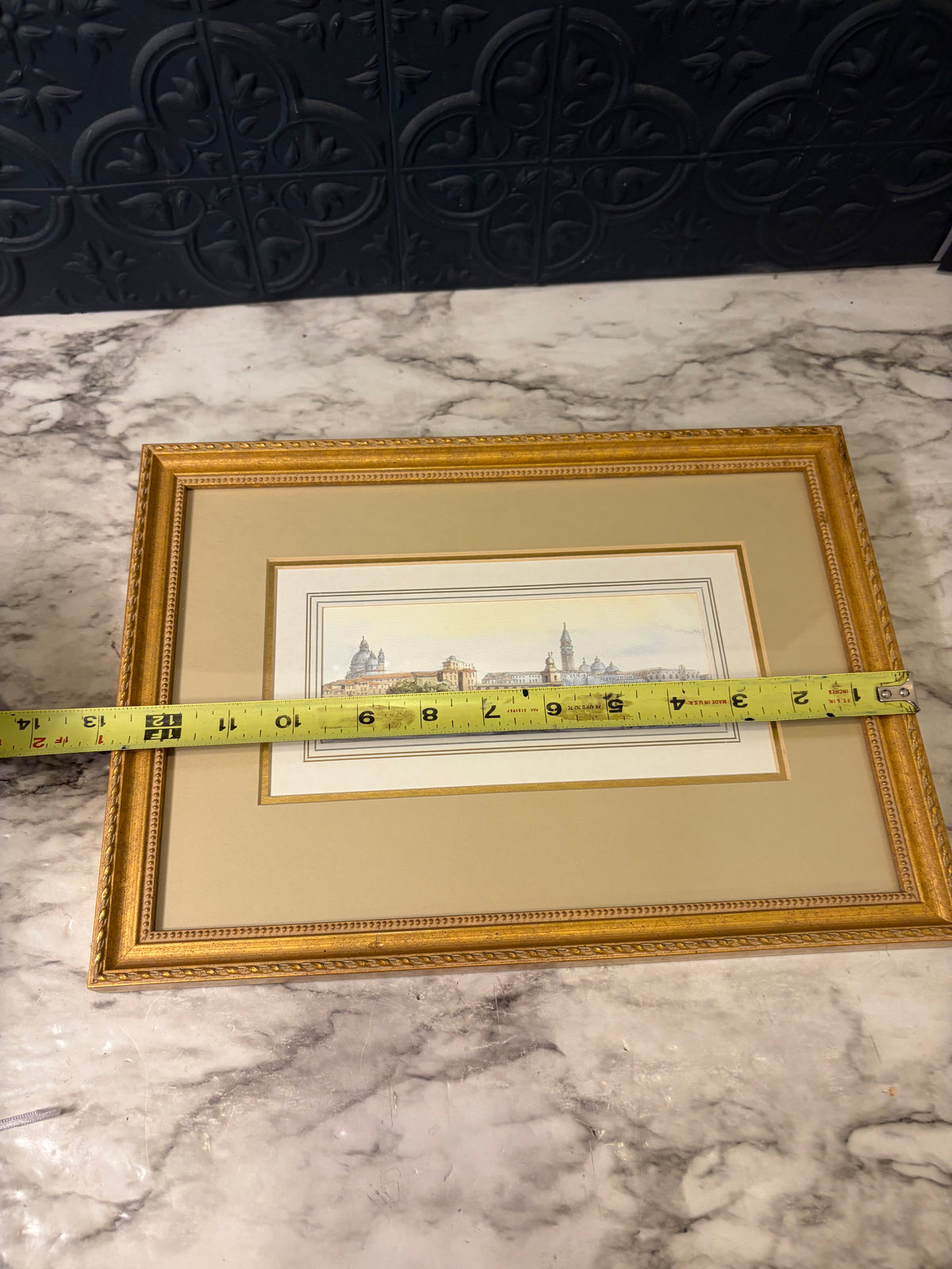 Original Watercolor of Venice Framed