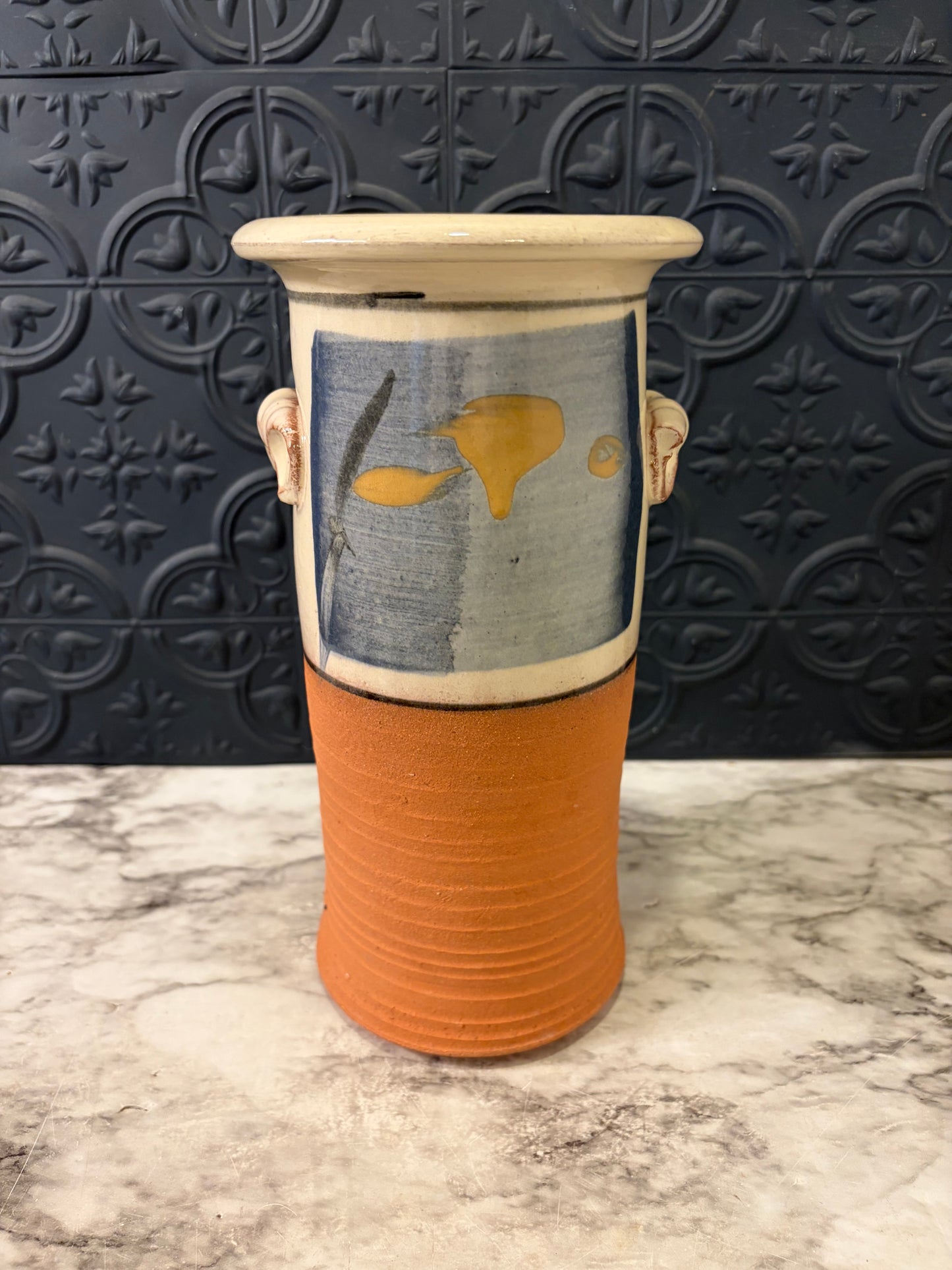 Studio Pottery Stoneware Canister Vase