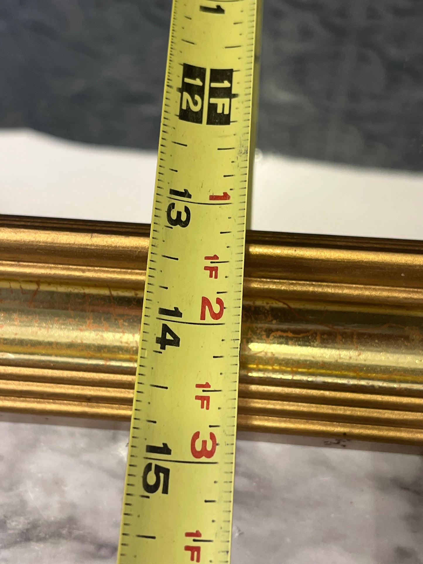 Octagon Gold mirror 14.5"