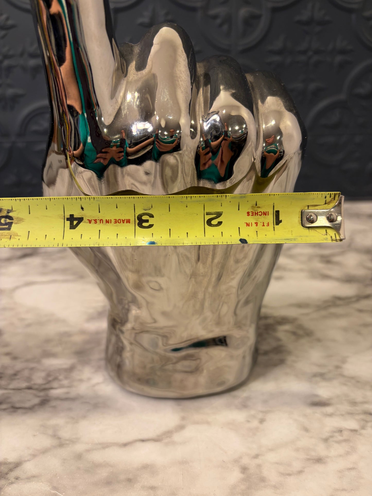 Silver Colored Finger Ceramic