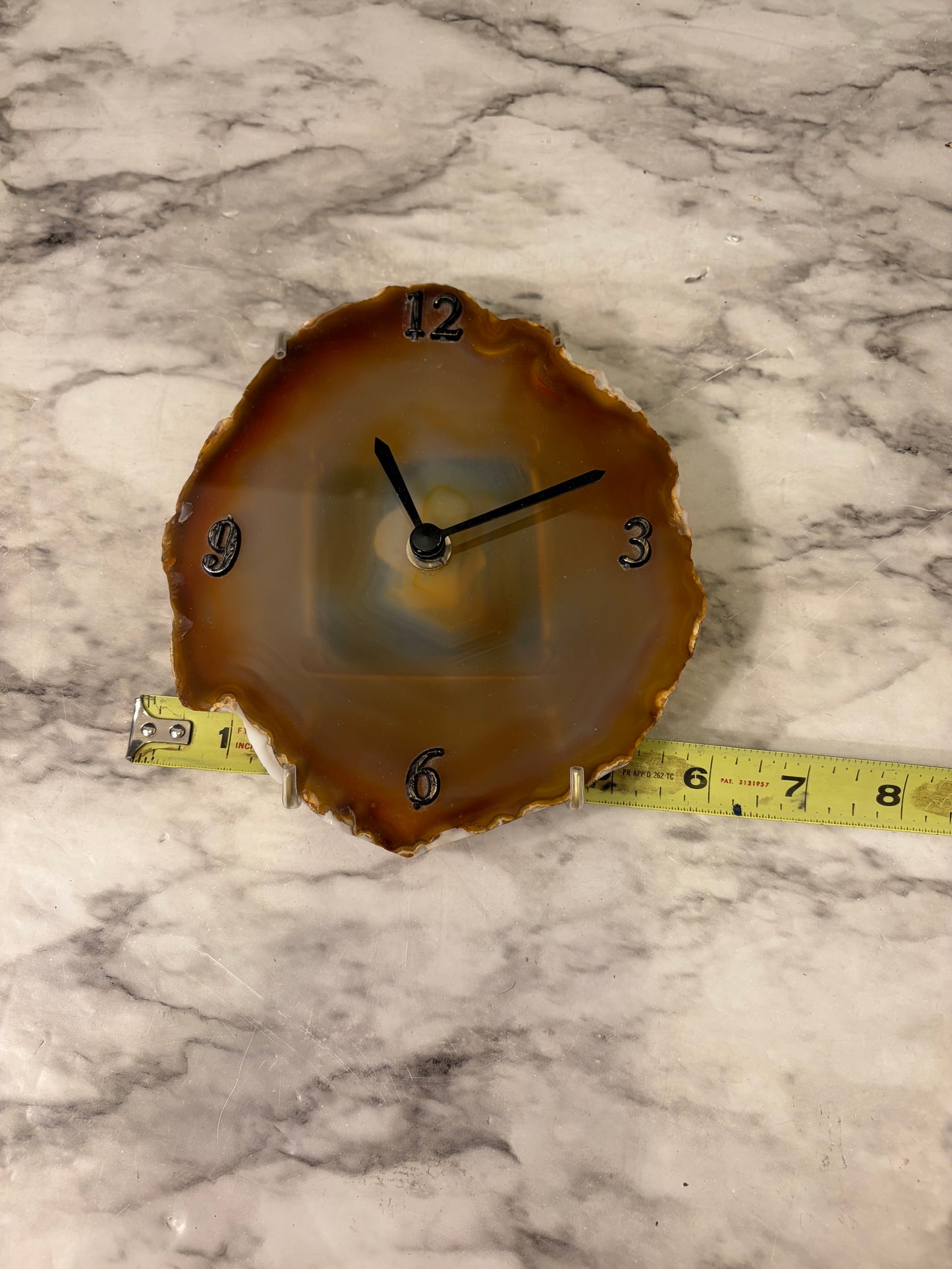 Agate slice Wall Clock