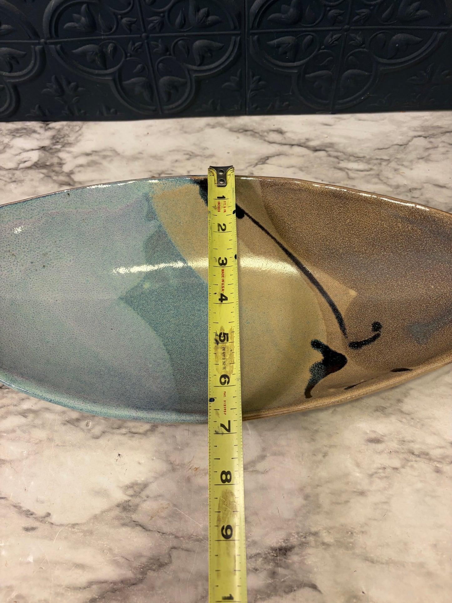 Oblong Studio Pottery Ceramic Dish