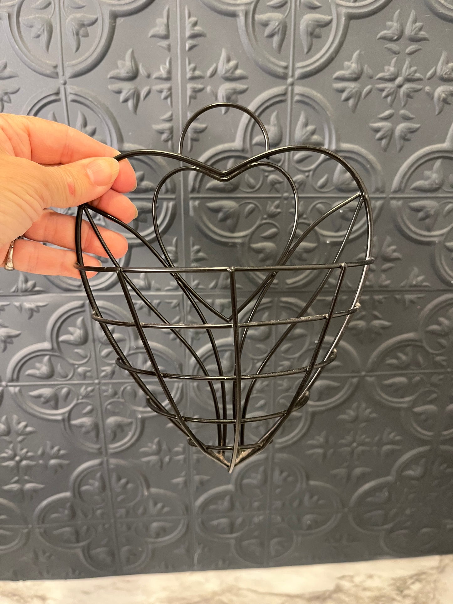 Black Wire Wall Basket