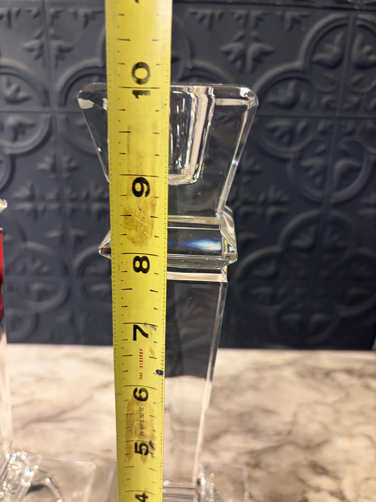 Shannon Crystal Candlestick Set AS IS
