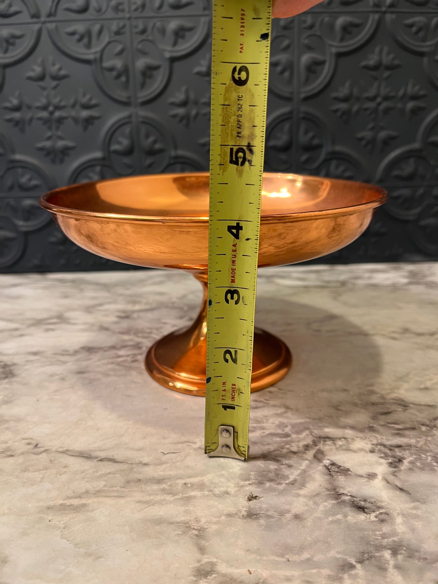 Coppercraft Pedestal Bowl Compote
