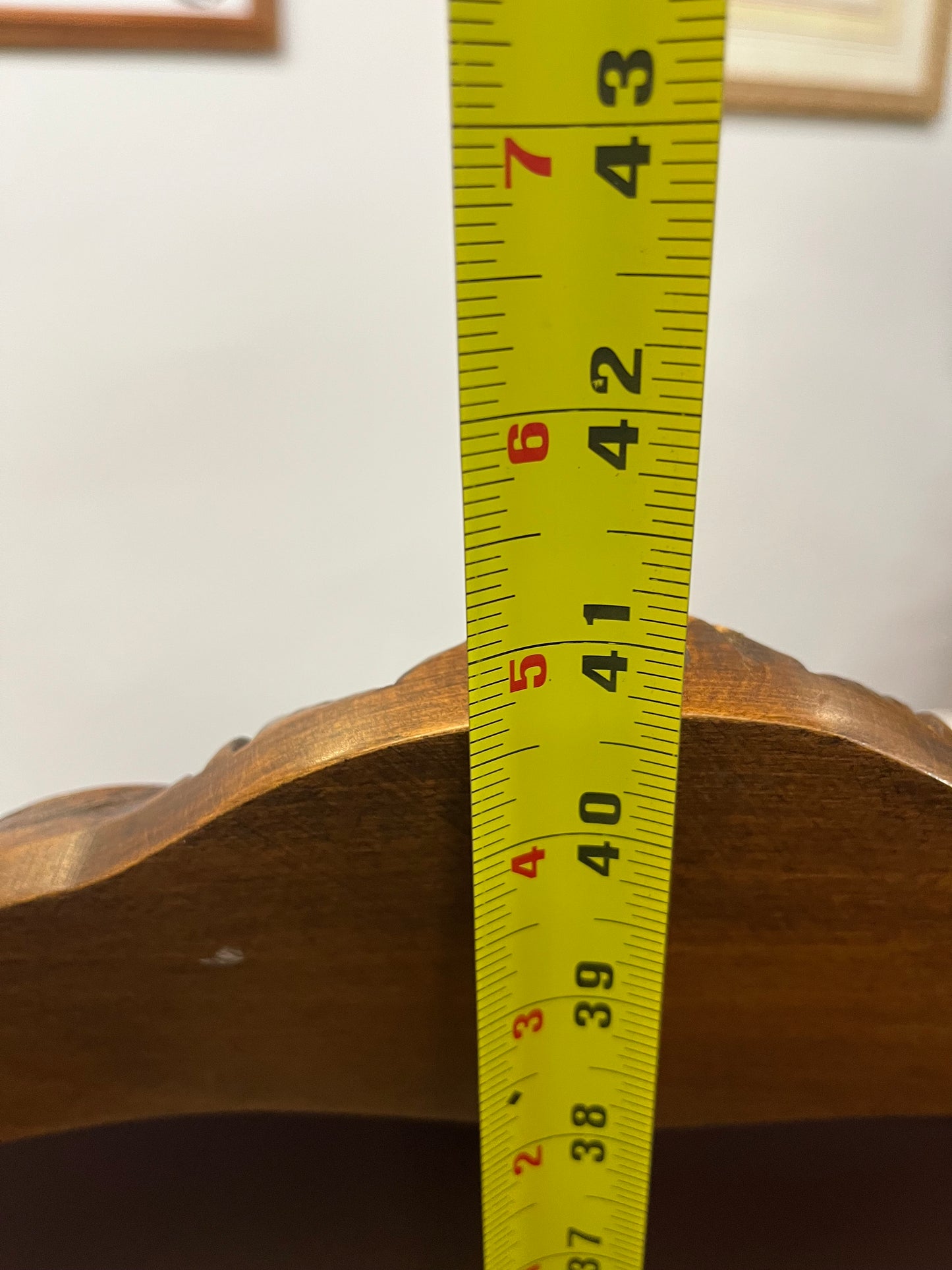 Maroon Faux Leather Carved Wood Arm Chair