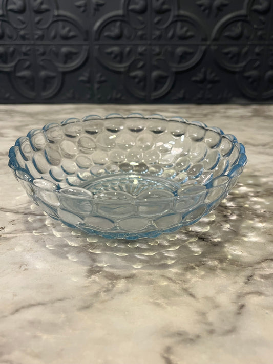 Anchor Hocking Blue Glass Bubble Bowl
