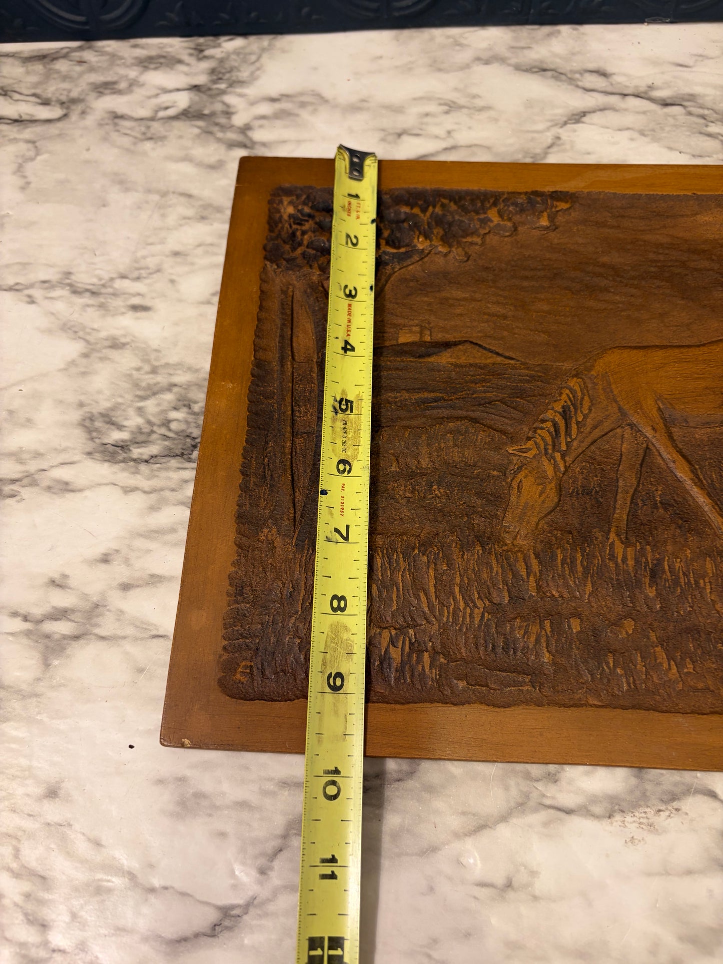 Resin Relief Plaque of Horse