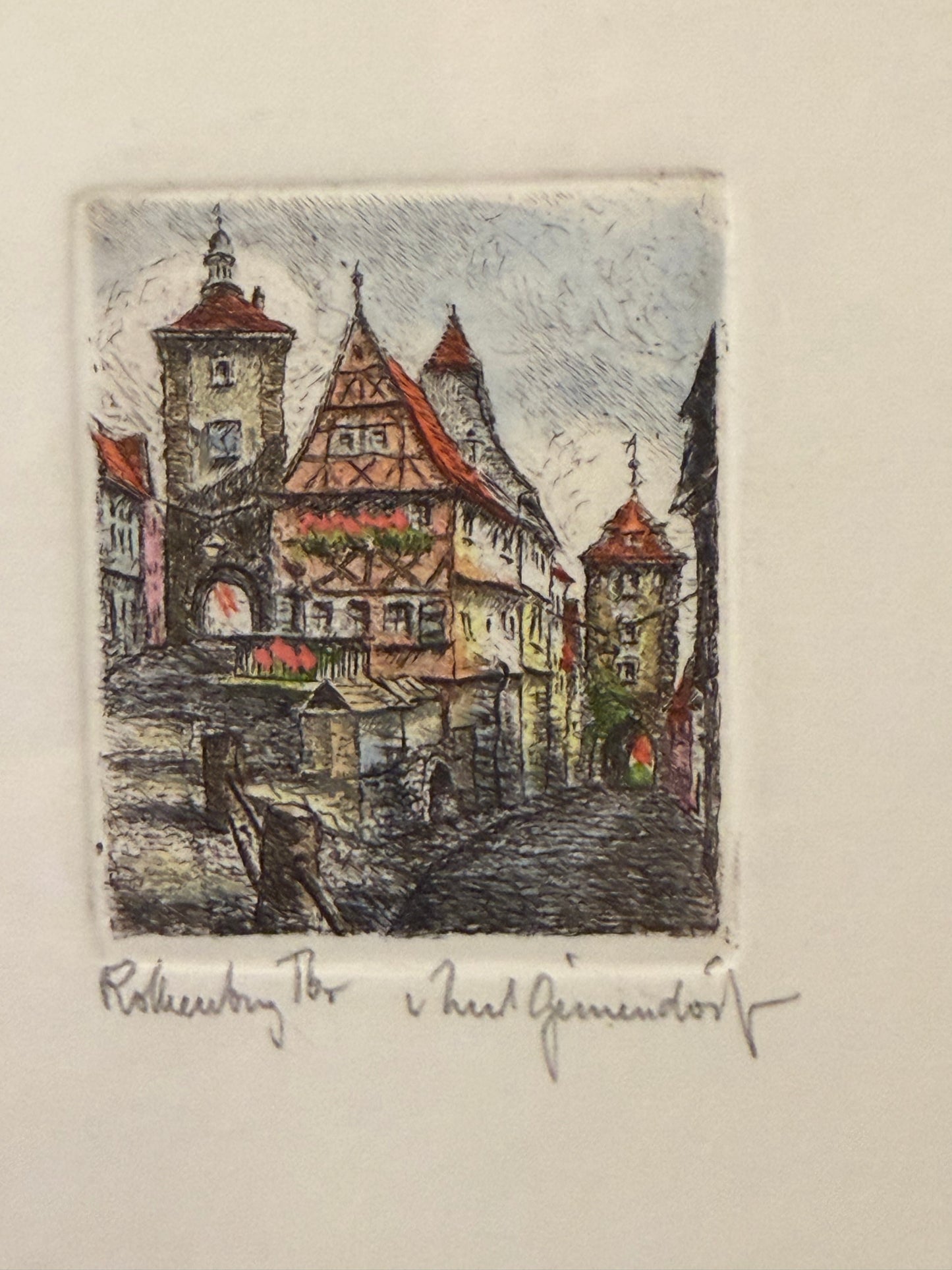 Mini Print of Rothenburg