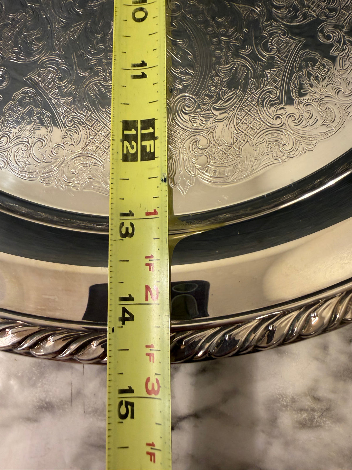 Oneida Silver plated Round Tray 14.75"
