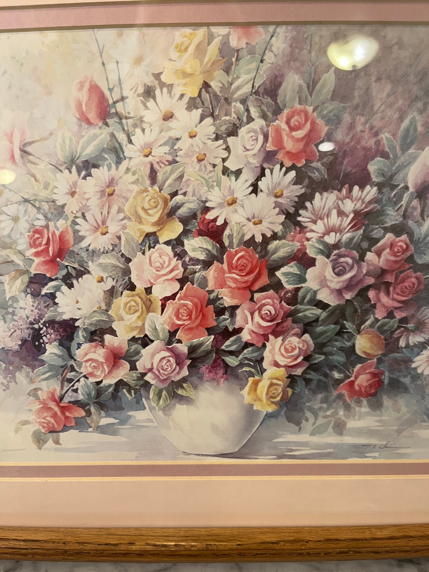 Rose Fairies Print Framed