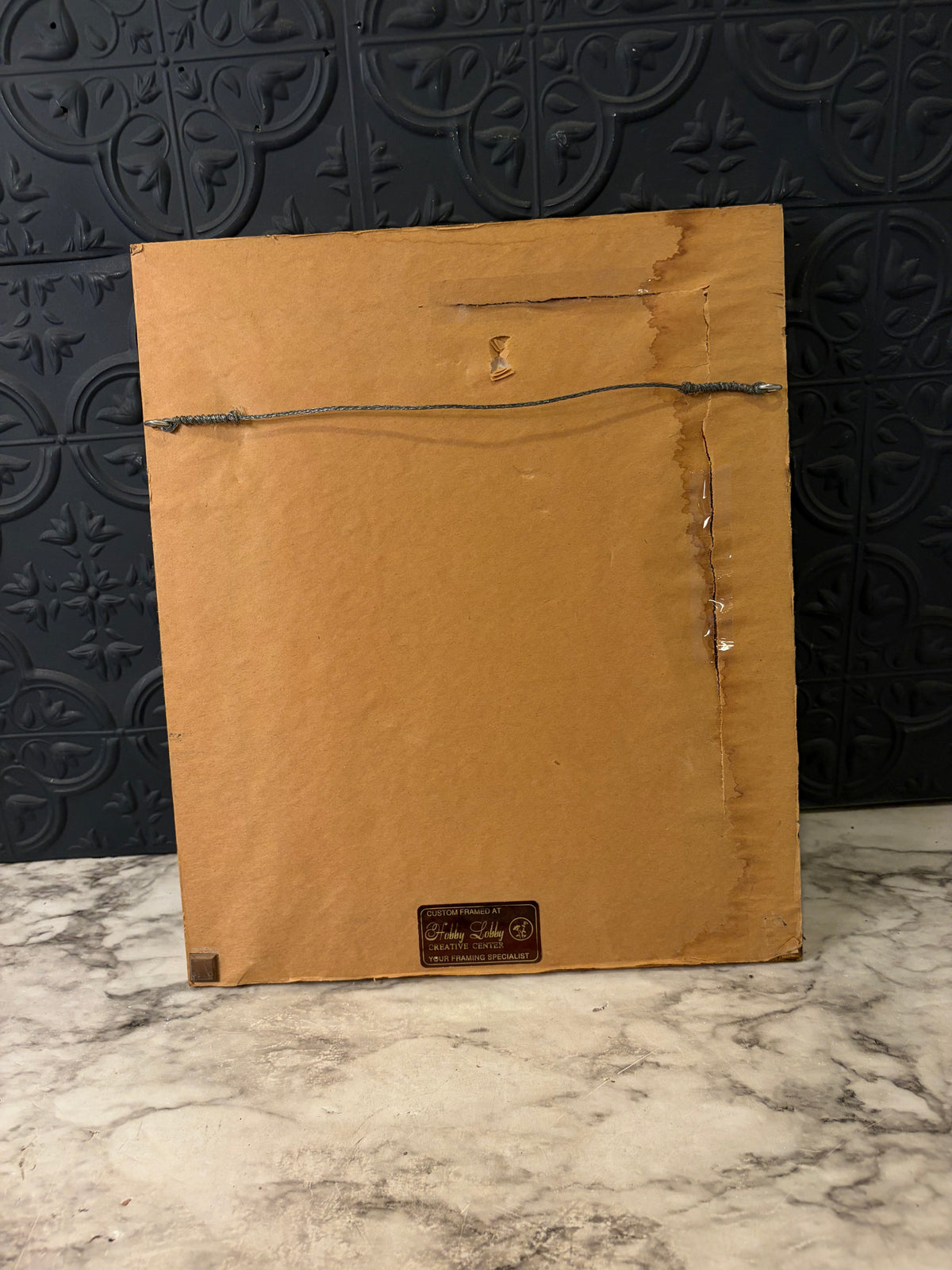 Gold Frame with Antique Oval Photo of Child