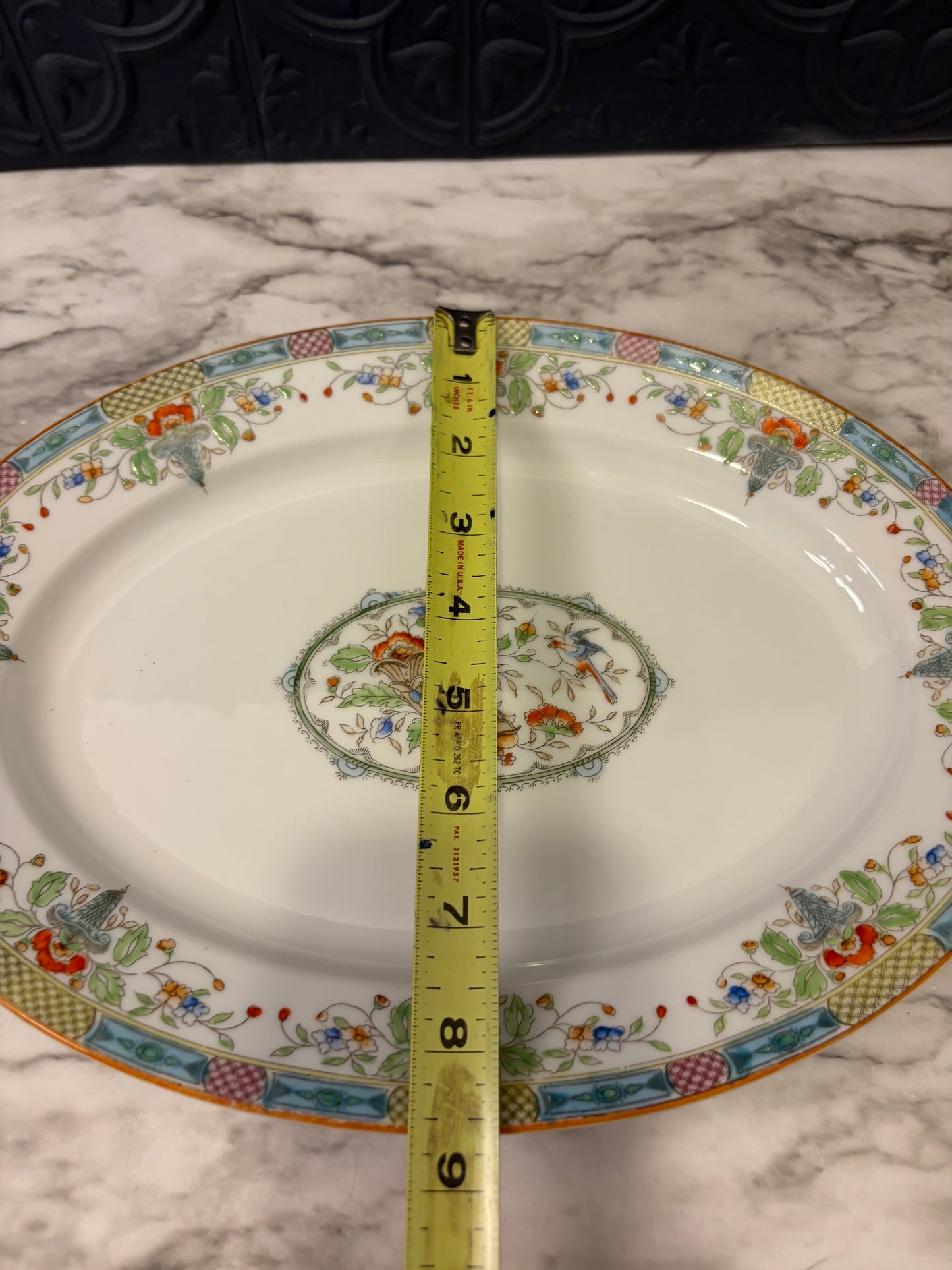 Noritake Oval Florian Bassett Platter