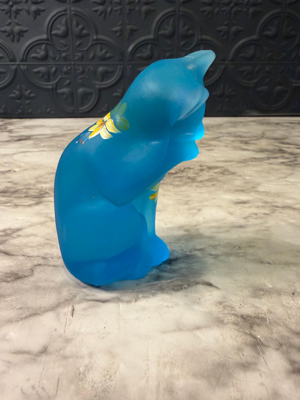 Lenox Fenton Satin Blue Cat